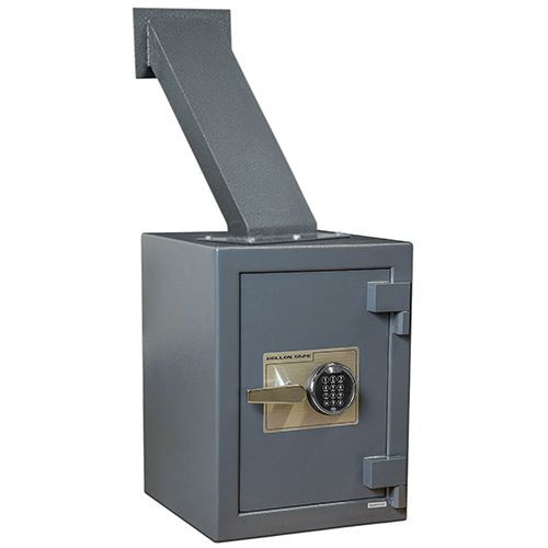 Hollon Safe TTW-2015E Electronic Lock Through The Wall Deposit Safe With Chute