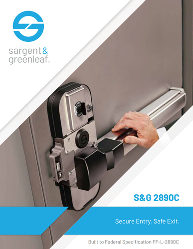 Sargent and Greenleaf S&G 2890C Pedestrian Door Lock Sargent and Greenleaf S&G 2890C Pedestrian Door Lock