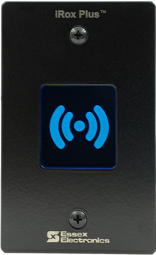 ESSEX IRX-2B iRox High Frequency iCLASS SE® Reader, Single Gang, Black Faceplate
