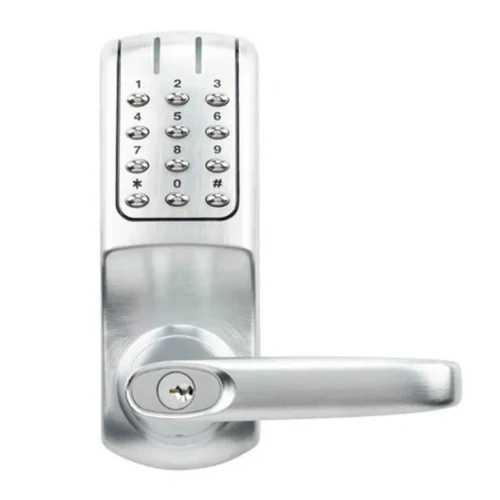 KIC5210 Pin Code Only Lockset (Tubular Latch) - Brushed Chrome