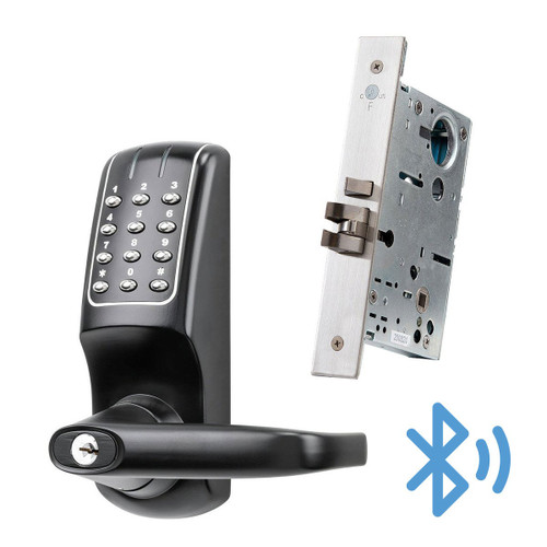 KeyInCode KIC5250 WB BLE & Wi-Fi Enabled Lockset with Mortise Body (Black) KeyInCode KIC5250 WB BLE & Wi-Fi Enabled Lockset with Mortise Body (Black)