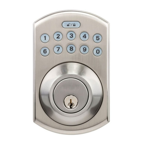 KIC3500 Series Residential Electronic Deadbolt Satin Nickel KIC-3505-WB-626