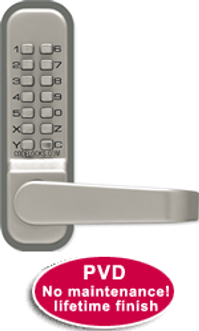 CODELOCK 400 Series Model CL415 Tubular latchbolt with Passage feature CODELOCK 400 Series Model CL415 Tubular latchbolt with Passage feature