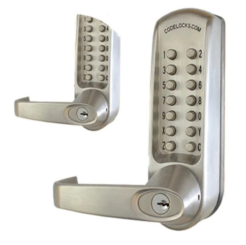 CODELOCKS CL600 Series Model# CL615 BB Back-to-Back doubelsided Mechanical Keyless Lock; WITH PASSAGE FEATURE. CODELOCKS CL600 Series Model# CL615 BB Back-to-Back doubelsided Mechanical Keyless Lock; WITH PASSAGE FEATURE.