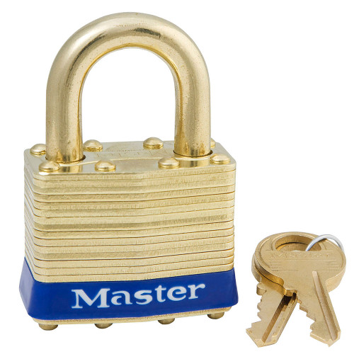PADLOCK, 1-3/4 LAMINATED BRASS-6
