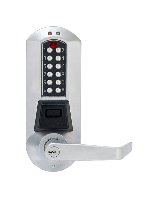 Dormakaba E-Plex 5700 series Model E5767XS Proximity Card and Pin Code access control for MORTISE Doors (with deadbolt) - SCHLAGE Key-in-Lever Included. Dormakaba E-Plex 5700 series Model E5767XS Proximity Card and Pin Code access control for MORTISE Doors (with deadbolt) - SCHLAGE Key-in-Lever Included.