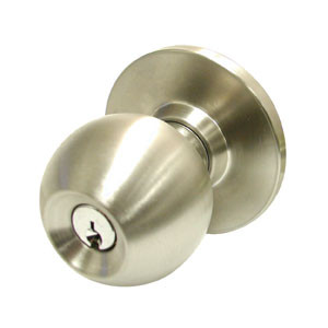 General Lock Storeroom Lock, B Knob, Adjustable Latch, Schlage C Keyway, T Strike, Grade 3-2