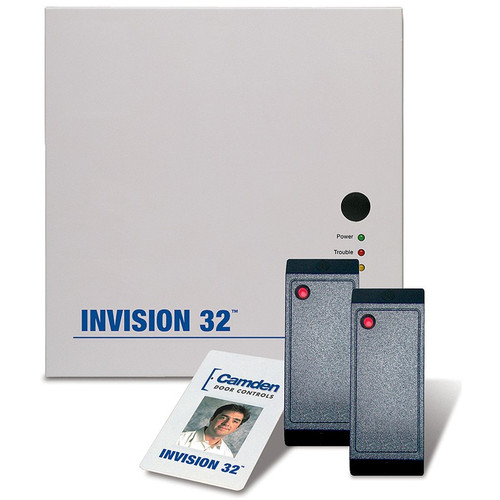 Camden Door Controls Invision CV-32H1 Access Control Panel w/ Software, Power Supply, Plug-In Transformer & 2 HID Format Mullion Readers Camden Door Controls Invision CV-32H1 Access Control Panel w/ Software, Power Supply, Plug-In Transformer & 2 HID Format Mullion Readers