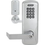 Schlage Electronics CO100CY50KPRHO626PD CO-100 Standalone Electronic Lock, Cylindrical, Office Function, Keypad Reader, Rhodes Style Lever, Conventional Cylinder, Satin Chrome