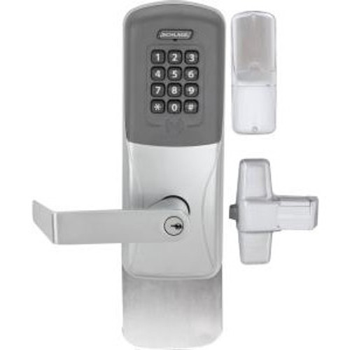 Schlage CO200993R70PRKRHO626PRR CO-200 Standalone Electronic Lock, Rim/Concealed Exit Device Trim, Classroom Function, Proximity Reader and Keyppad, Rhodes Style Lever, With Schlage Standard Cylinder, Satin Chrome Schlage CO200993R70PRKRHO626PRR CO-200 Standalone Electronic Lock, Rim/Concealed Exit Device Trim, Classroom Function, Proximity Reader and Keyppad, Rhodes Style Lever, With Schlage Standard Cylinder, Satin Chrome