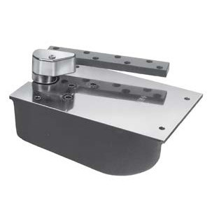 Rixson L27105S-RH-626 Selective Hold Open 105° 3/4" Offset Heavy Duty Floor Complete Door Closer Right Hand