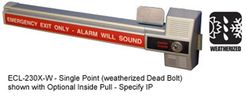 Detex ECL-230X-W Weatherized Dead Bolt Exit Control Hardware Detex ECL-230X-W Weatherized Dead Bolt Exit Control Hardware