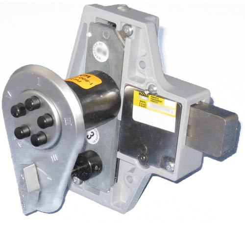 Simplex 9100000-26D-41 Deadbolt Push Button Lock with Key Override in Satin Chrome Simplex 9100000-26D-41 Deadbolt Push Button Lock with Key Override in Satin Chrome
