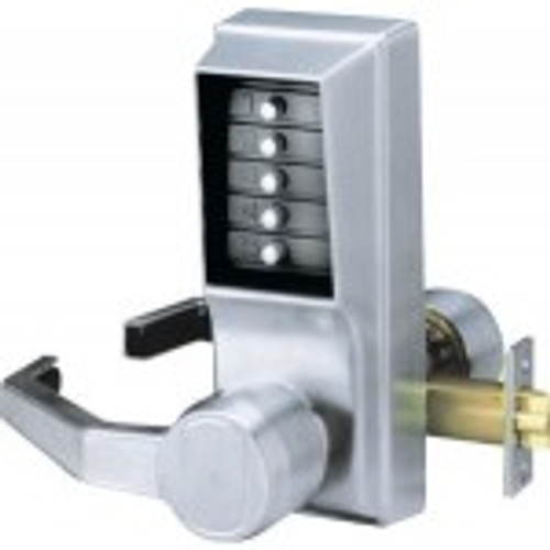 Simplex LL1031-26D-41 Passage Pushbutton Lever Lock with no Key Override in Satin Chrome Simplex LL1031-26D-41 Passage Pushbutton Lever Lock with no Key Override in Satin Chrome