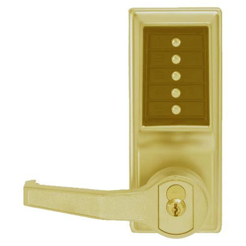 Dormakaba Simplex LR1021R-05-41 Pushbutton Lever Lock with Sargent Core Override in Antique Brass Dormakaba Simplex LR1021R-05-41 Pushbutton Lever Lock with Sargent Core Override in Antique Brass