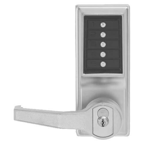 Dormakaba LR1041B-26D-41 Pushbutton Lever Lock Prepped For Best Core Override in Satin Chrome Dormakaba LR1041B-26D-41 Pushbutton Lever Lock Prepped For Best Core Override in Satin Chrome