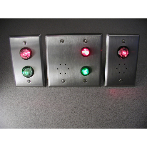 Dortronics Dortronics 7202-L2-HxCS High Intensity 1 Each Red/Green LED's & Piezo Double Gang Plate Dortronics Dortronics 7202-L2-HxCS High Intensity 1 Each Red/Green LED's & Piezo Double Gang Plate