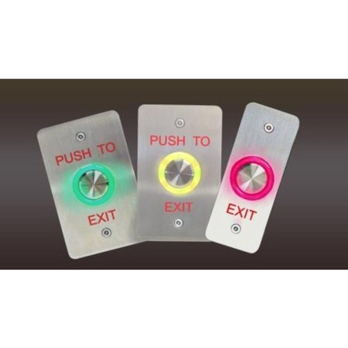 Dortronics N5277-PZLxE3 Touch Sensitive Weather Resistant Push Button Narrow Plate (Exit in RED Letters) Dortronics N5277-PZLxE3 Touch Sensitive Weather Resistant Push Button Narrow Plate (Exit in RED Letters)