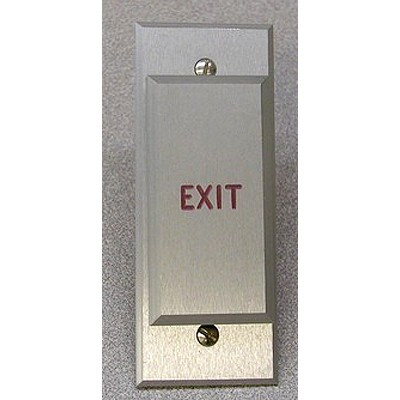 Dortronics N5286-ATxE3 Adjustable Timer Push Plate Narrow Style Switch "Exit"