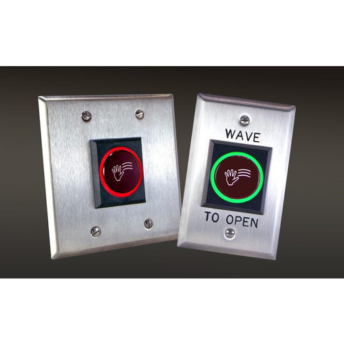 Dortronics W5278-25xE3 Infrared Proximity Activated Touchless Switch Single Gang Plate (Exit) Dortronics W5278-25xE3 Infrared Proximity Activated Touchless Switch Single Gang Plate (Exit)