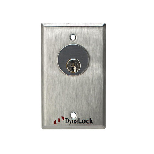 Dynalock 7021-LED Maintained (1) Double Pole Double Throw Key Switch w/ Red/Green Bi-Color LED