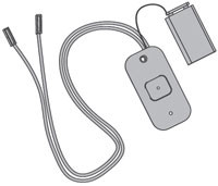 LCN 8310-844 Door Closer with 1 Channel Wireless Transmitter Wall Mount 9 Volt