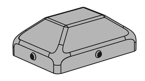 LCN 8310-866CAP Protective Bollard Post, UV-Resistant, ABS Plastic