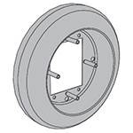 LCN 8310-874 Door Closer with Escutcheon Decorative & Protective