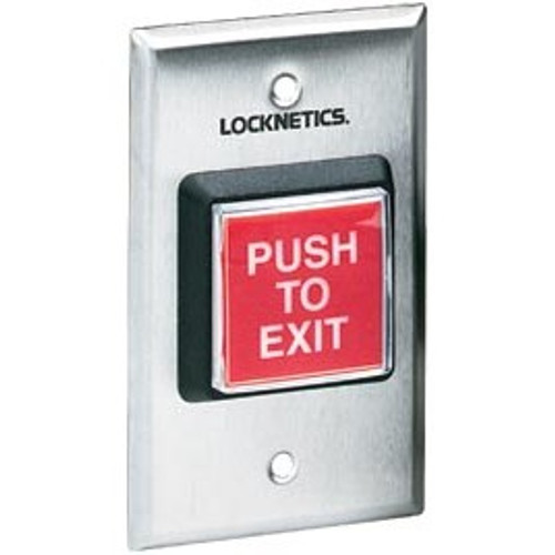 Schlage Schlage 709RD-EX-ILL-12V Red 2" Square Illuminated “PUSH TO EXIT" Schlage Schlage 709RD-EX-ILL-12V Red 2" Square Illuminated “PUSH TO EXIT"