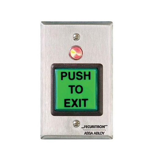 Securitron Securitron PB22 Momentary Illuminated 2" Square Push Button Securitron Securitron PB22 Momentary Illuminated 2" Square Push Button