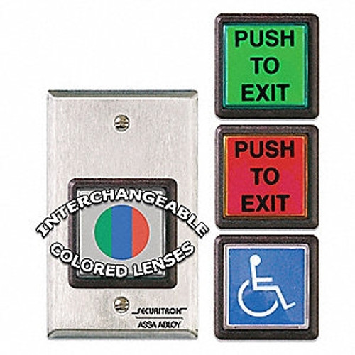 Securitron Securitron PB2E Momentary 2" Square Push Button Securitron Securitron PB2E Momentary 2" Square Push Button