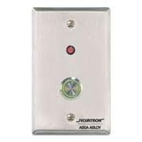 Securitron PB4L-2 1" Stainless Steel Pushbutton with LED, Single Pole Double Throw, Single Gang Securitron PB4L-2 1" Stainless Steel Pushbutton with LED, Single Pole Double Throw, Single Gang
