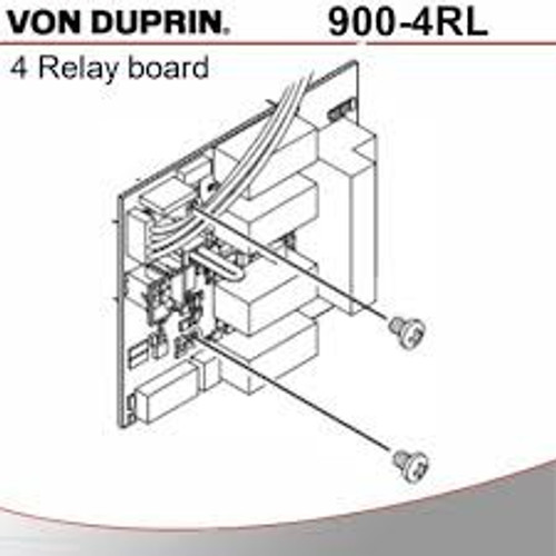 Von Duprin 900-4RL-FA 4 Relay Logic Board w/ Fire Alarm Relay Von Duprin 900-4RL-FA 4 Relay Logic Board w/ Fire Alarm Relay