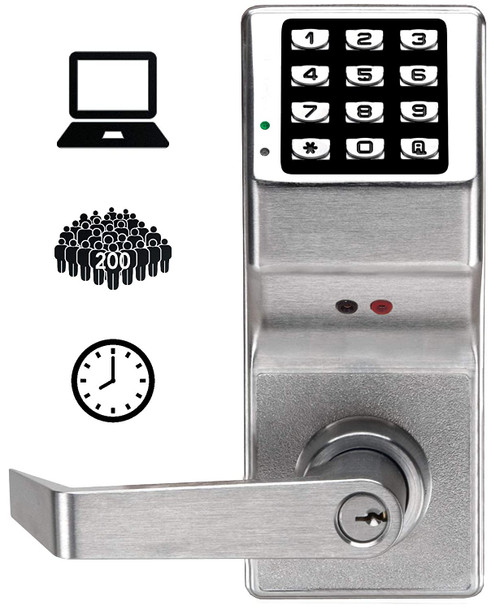 Alarm Lock TRILOGY® DL2800 with Audit Trail Standard Key Override