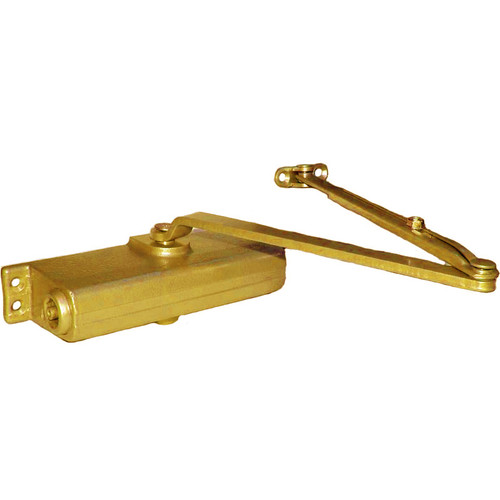 LCN 1261-HCUSH-BRASS-SLIM Surface Mount Door Closer part Hold Open-CUSH-N-Stop Arm in Brass Slim Cover Finish