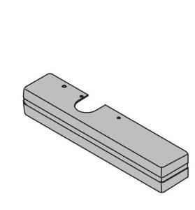 LCN 1460-72-LTBRZ Surface Mount Door Closer part Standard Cover in Light Bronze Finish