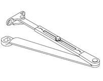 LCN 4010-3049H-RH-US26 Surface Mount Door Closer Ho Arm Right Hand Arm Screw in Bright Chrome Finish