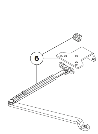 LCN Regular Arm W/62a Shoe #4040XP-3077/62A LTBRZ