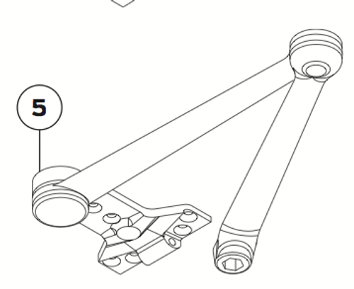 Spring Cush-n-stop Arm #4040XP-3077SCNS LTBRZ LCN Spring Cush-n-stop Arm #4040XP-3077SCNS LTBRZ LCN