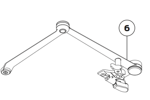 Spring Cush Block #4040XP-3080 BLACK — LCN