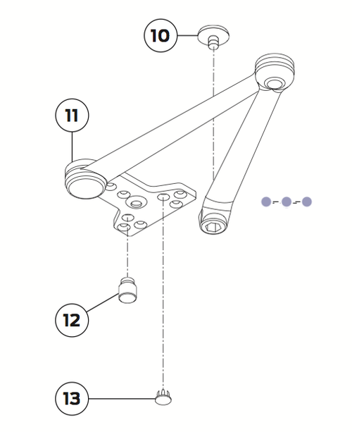 Cush Arm Stop #4040XP-384 STAT  LCN