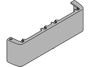 LCN 4110-18-US10B Surface Mount Door Closer part 4110 Series Drop Plate in Dark Bronze Finish