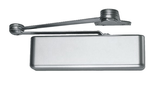 LCN 4111-CUSH-SRI-LH-AL Surface Mount Smoothee Door Closer Left Hand with Cush Arm in Special Rust Inhibitor Aluminum Finish