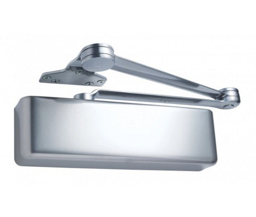 LCN 4111-HEDA-W-62G-RH-STAT-MC Surface Mount Smoothee Door Closer part Hold Open Extra Duty Arm part Thick Hub Shoe in Statuary Metal Cover Finish