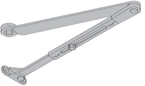 LCN 4640-3077L-DKBRZ Long Arm ONLY in Dark Bronze Finish