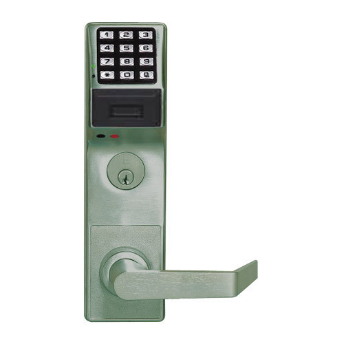 Alarm Lock PDL3500DBR-US26D Trilogy Series Digital Mortise Keyless Pin/Prox Lock Straight Leverset in Satin Chrome