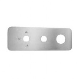 Simplex 801218-026-01 Unified Trim Plate 8100 Series with Deadbolt in Bright Chrome