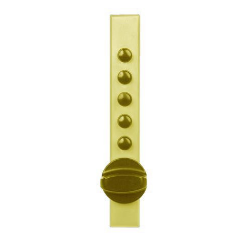 Simplex 9681c21-03-41 Cabinet Thumbturn Lock with Spring Loaded Latch Bolt for 3_16" Sheet Metal Door for 3_16" Sheet Metal Door in Bright Brass