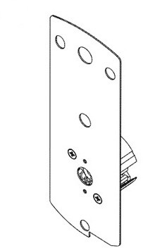 Simplex C76/001-000 Back Plate with Cdu E2000 Series
