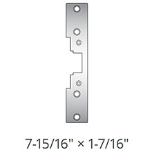 Hes 792-629 Faceplate for 7000 Series in Bright Stainless Steel